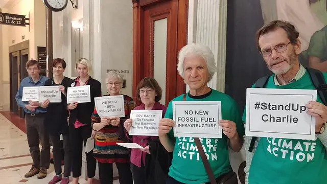 While Trump Administration Pushes Fossil Fuels in Bonn, Group Demands that Charlie Baker ‘Stand Up!’